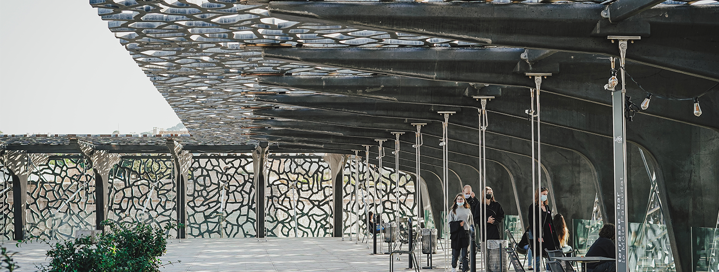 Terrasse panoramique sur le toit du MUCEM